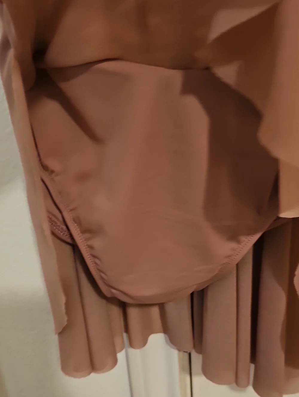 Rose Pink Velvet Bodice Chiffon Skater Dress